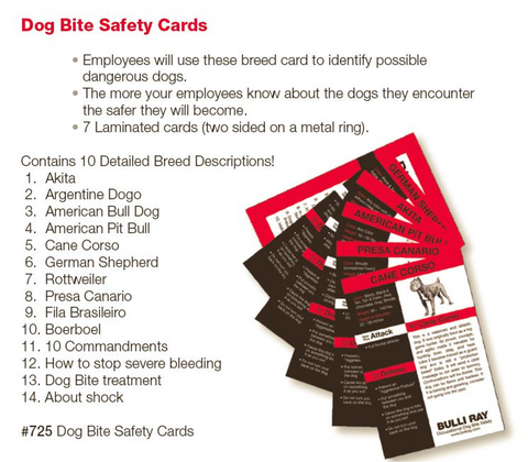 #725 Dog Bite Safety Cards